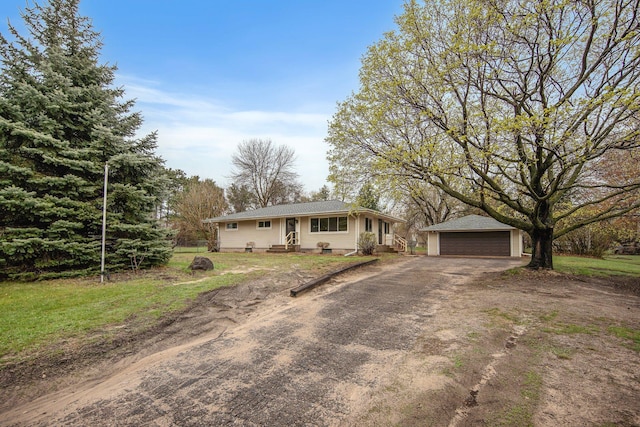 1034 Birch St, Lino Lakes, MN 55014 - single story home with a detached garage and an outbuilding