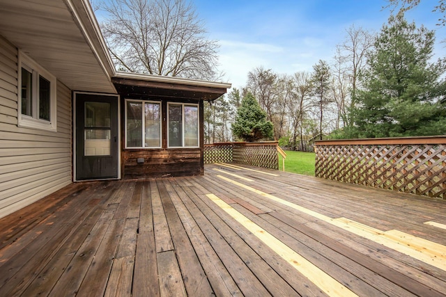 1034 Birch St, Lino Lakes, MN 55014 - view of wooden terrace