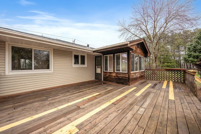 1034 Birch St, Lino Lakes, MN 55014 - deck with a sunroom