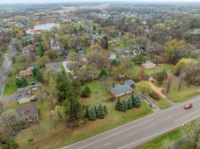1034 Birch St, Lino Lakes, MN 55014 - aerial view with a water view and a residential view