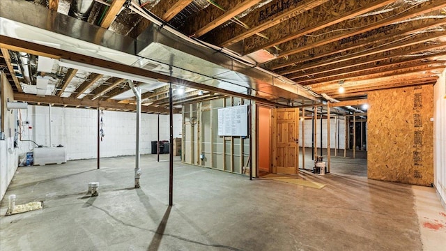 18100 Stockhousen Rd NW, Evansville, MN 56326 - view of unfinished basement