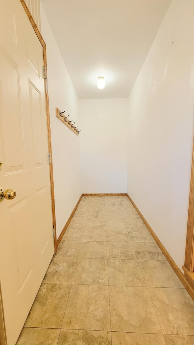 corridor with baseboards