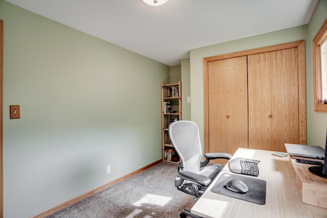 5371 Hugo Rd, White Bear Twp, MN 55110 - office area featuring carpet and baseboards