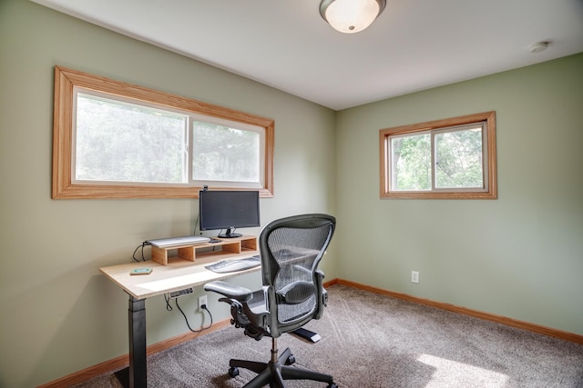5371 Hugo Rd, White Bear Twp, MN 55110 - carpeted office featuring baseboards