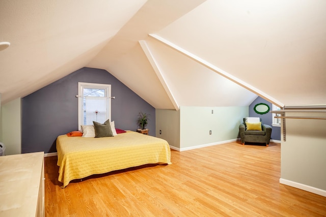 4830 29th Ave S, Minneapolis, MN 55417 - bedroom featuring light wood finished floors and lofted ceiling