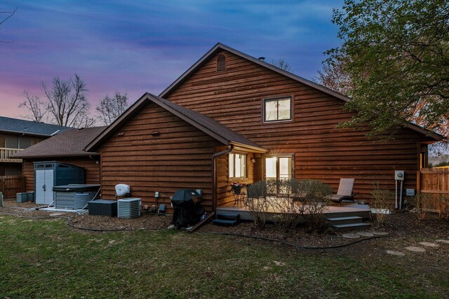 2415 Edgerton St, Little Canada, MN 55117 - back of house featuring a deck