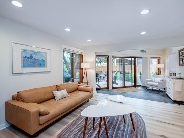 2415 Edgerton St, Little Canada, MN 55117 - living area with recessed lighting and wood finished floors