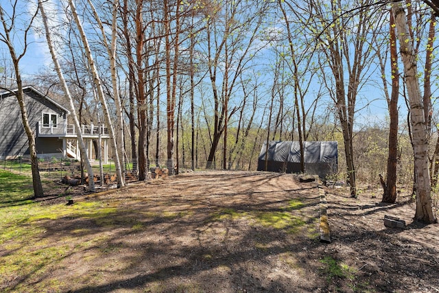 23465 7th St NE, East Bethel, MN 55005 - view of yard with a deck
