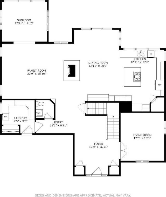 206 Fairway Cir, Glencoe, MN 55336 - view of property floor plan