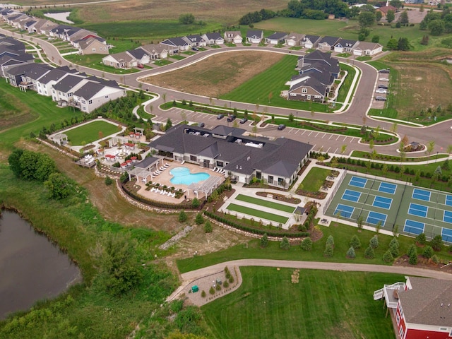 10054 Mulberry Ln, Corcoran, MN 55374 - birds eye view of property with a residential view