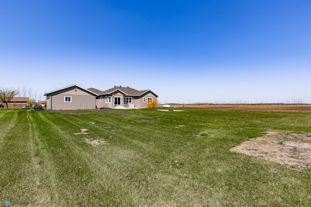 view of grassy yard