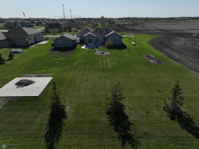 aerial perspective of suburban area