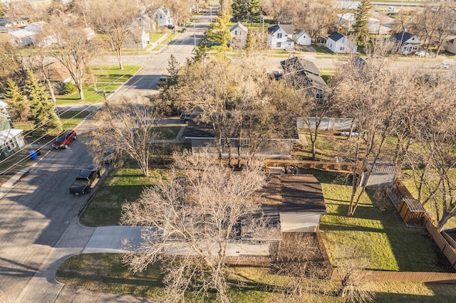 birds eye view of property featuring a residential view
