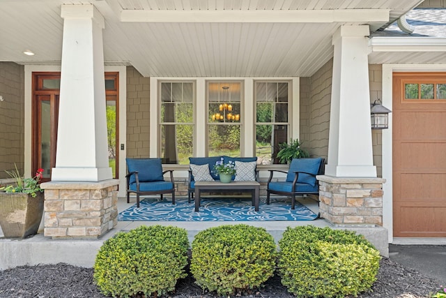 view of patio / terrace featuring a porch