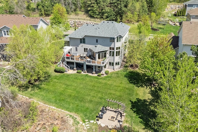 aerial view of property and surrounding area