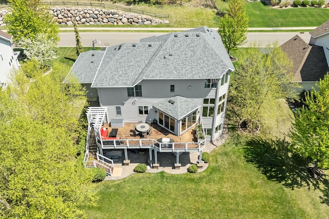 view from above of property