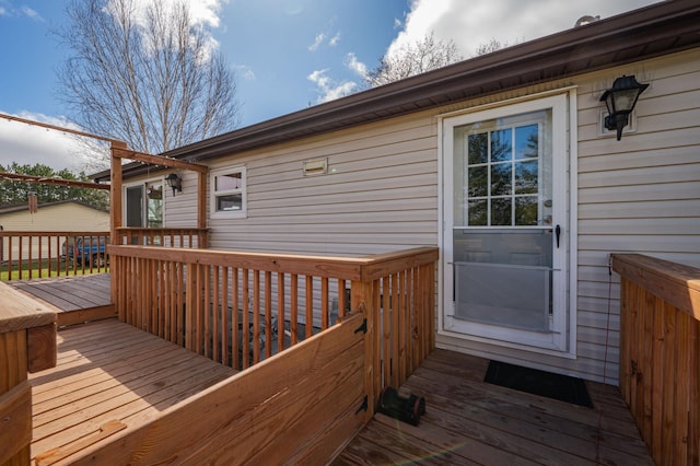 2765 Fraser St, La Prairie, MN 55744 - view of deck