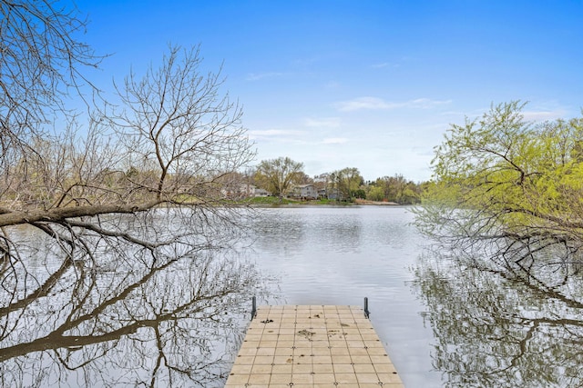 636 County Road B E, Maplewood, MN 55117 - dock area featuring a water view