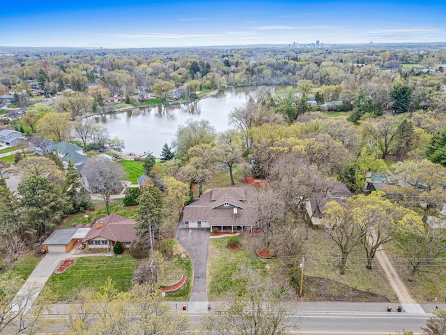 636 County Road B E, Maplewood, MN 55117 - aerial view of property's location with a large body of water