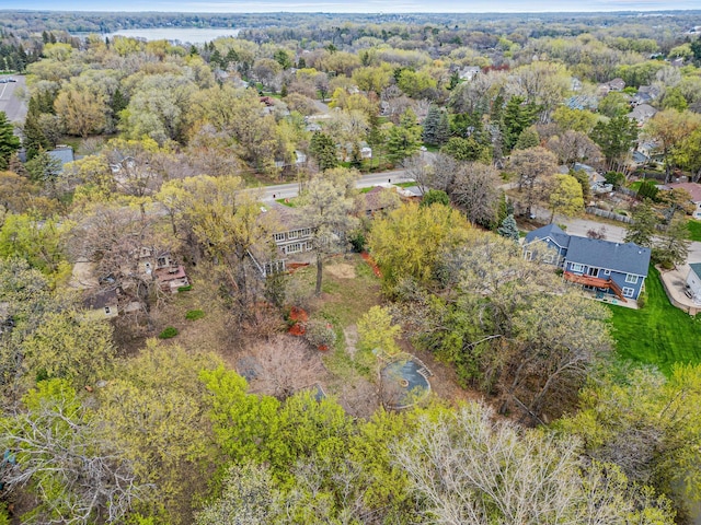 636 County Road B E, Maplewood, MN 55117 - aerial view of a heavily wooded area