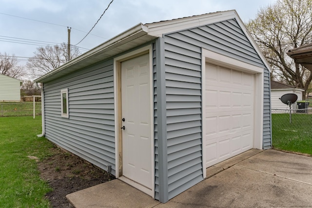 exterior space with fence and driveway