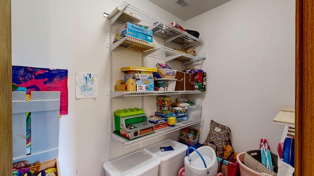 pantry with visible vents