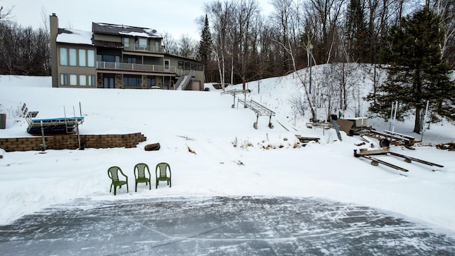 35873 Drumbeater Rd, Cohasset, MN 55721 - view of yard covered in snow