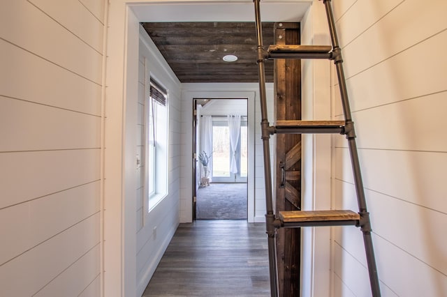 29133 Neighborly Dr, Laporte, MN 56461 - hallway featuring wood finished floors