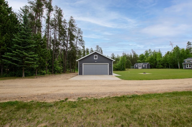 29133 Neighborly Dr, Laporte, MN 56461 - garage featuring dirt driveway