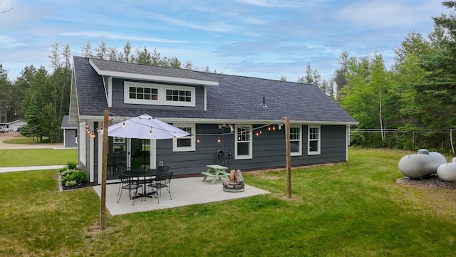 29133 Neighborly Dr, Laporte, MN 56461 - back of property featuring a patio area