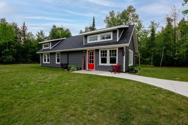 29133 Neighborly Dr, Laporte, MN 56461 - view of front of property with a front lawn and a patio