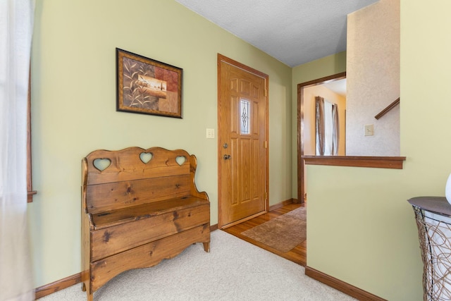 10851 Olive St NW, Coon Rapids, MN 55448 - carpeted foyer with baseboards and a textured ceiling