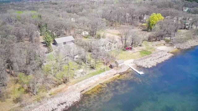 5301 Pine Beach Rd, Brainerd, MN 56401 - aerial view of property and surrounding area featuring a large body of water and a forest