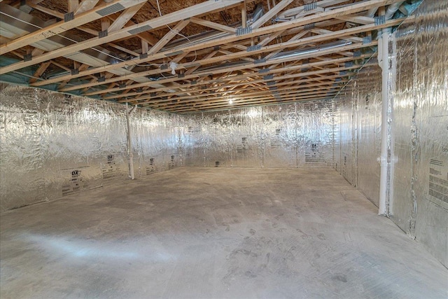 view of basement