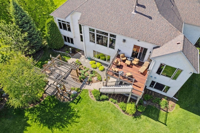 809 Saint Moritz, Victoria, MN 55386 - view from above of property