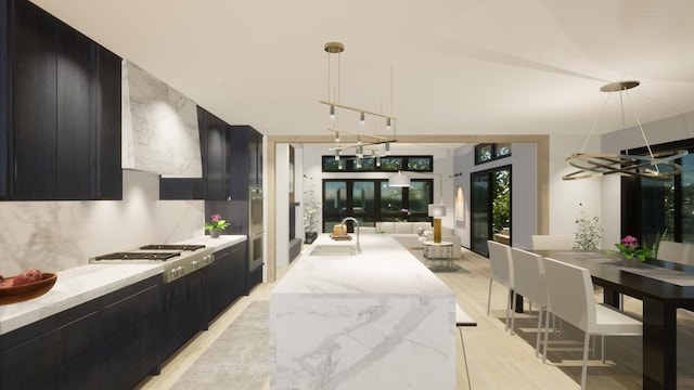 interior space with a sink