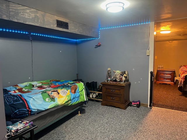 822 Holcombe Ave N, Litchfield, MN 55355 - carpeted bedroom featuring visible vents