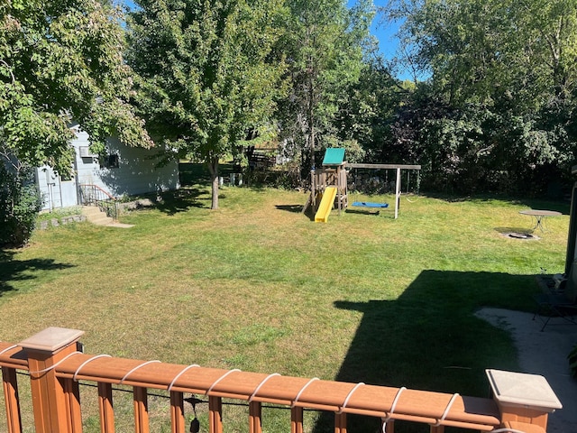 822 Holcombe Ave N, Litchfield, MN 55355 - view of yard with a playground
