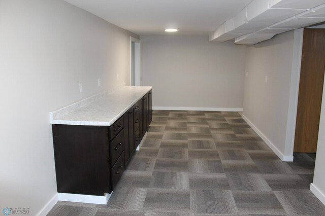 corridor with baseboards