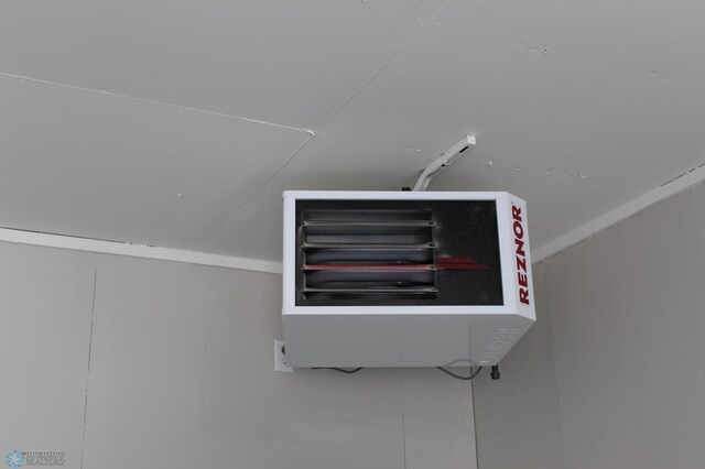 details featuring a heating unit