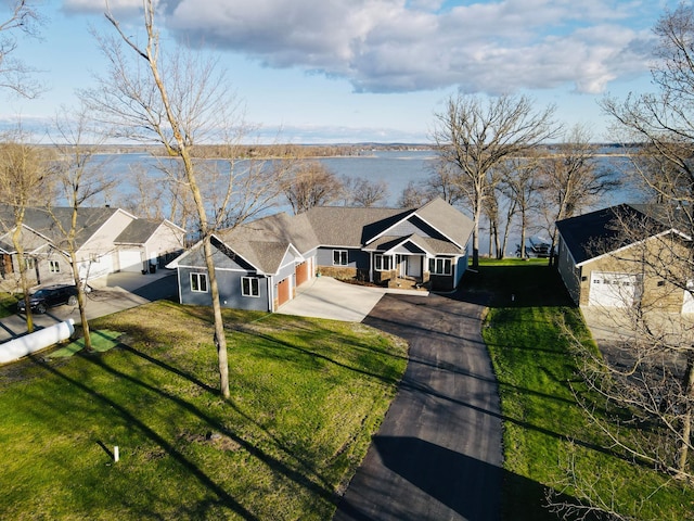 21768 Floyd Lake Dr, Detroit Lakes, MN 56501 - drone / aerial view featuring a water view