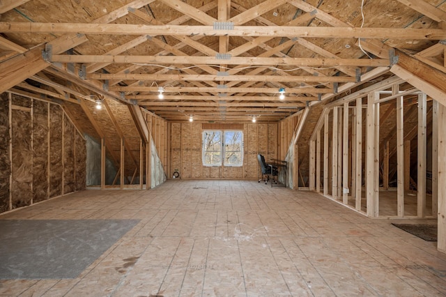 view of attic