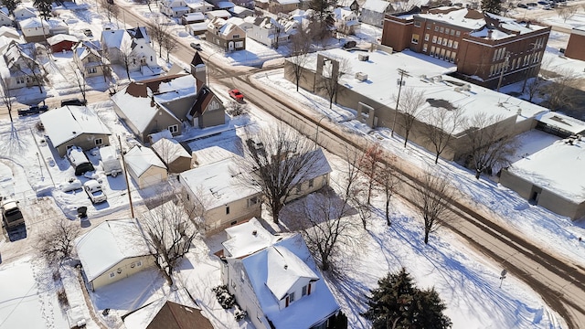 304 3rd Ave, Virginia, MN 55792 - snowy aerial view featuring a residential view