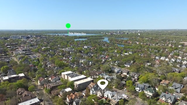 1909 Fremont Ave S Unit 201, Minneapolis, MN 55403 - aerial perspective of suburban area with a large body of water