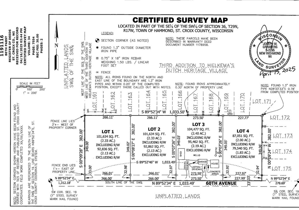 LOT1 60th Ave, Hammond, WI 54002 - map