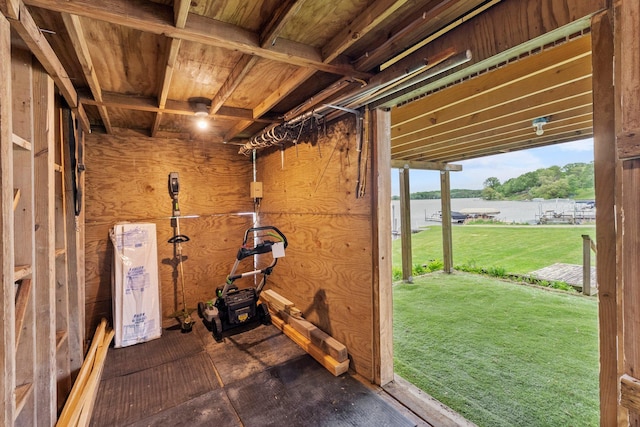 6300 Linden Ln, Mound, MN 55364 - below grade area with dark wood-type flooring