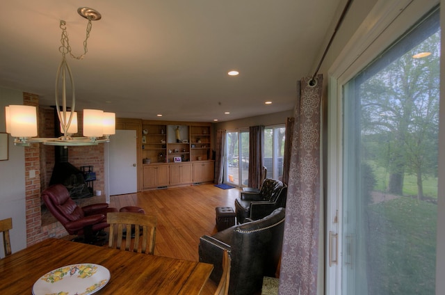 1224 Tee Up Ln, Red Wing, MN 55066 - dining area with light wood-type flooring and recessed lighting