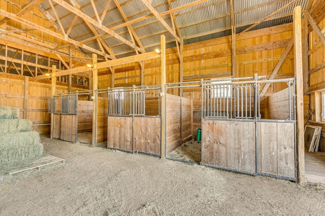 view of horse barn