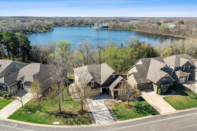 5435 Yellowstone Trl, Minnetrista, MN 55331 - aerial view of residential area with a large body of water and a forest