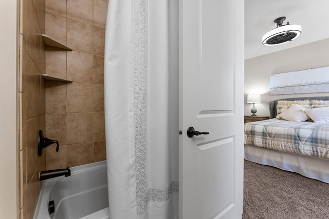 5435 Yellowstone Trl, Minnetrista, MN 55331 - bathroom featuring ensuite bath and shower / bath combination with curtain